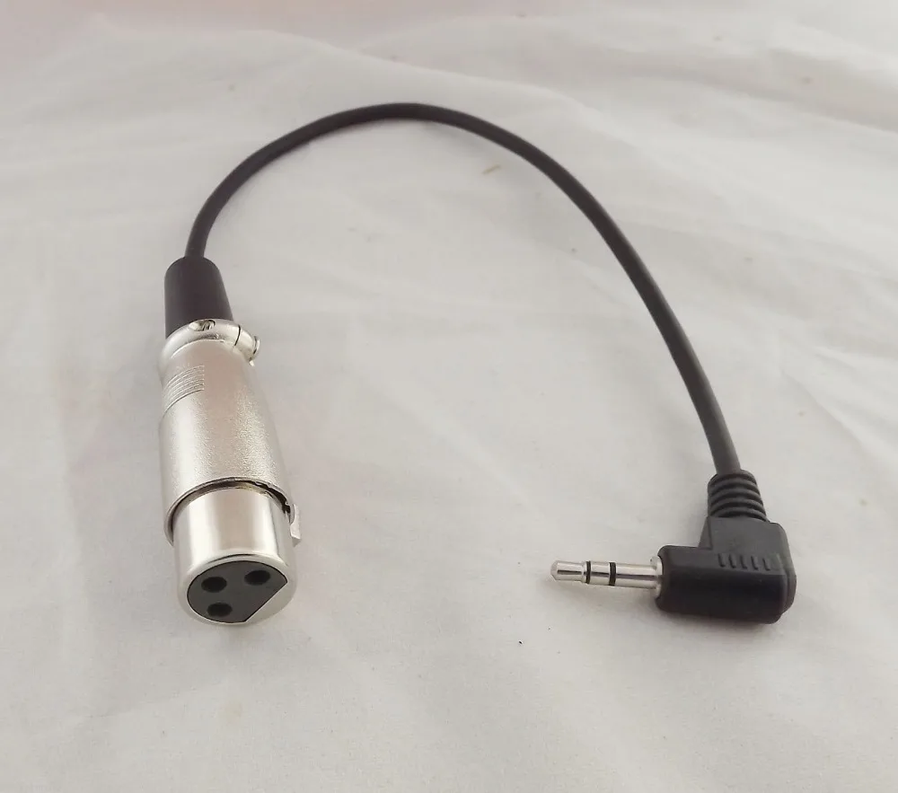 1 шт. XLR 3-контактный разъем для прямого угла 3 5 мм 1/8 &quotTRS стерео микро кабель 1Ft |