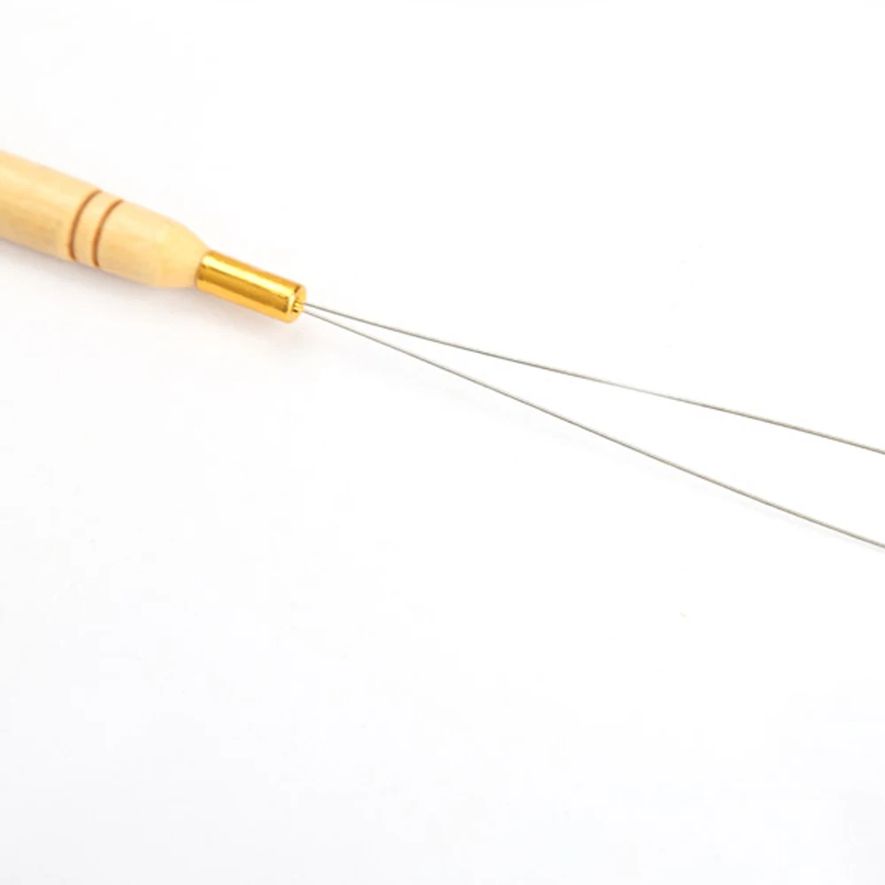 Hair Extensions Tool Loop Micro Rings Links Beads Needle Threader Wire Pulling Hook for Hair Extensions