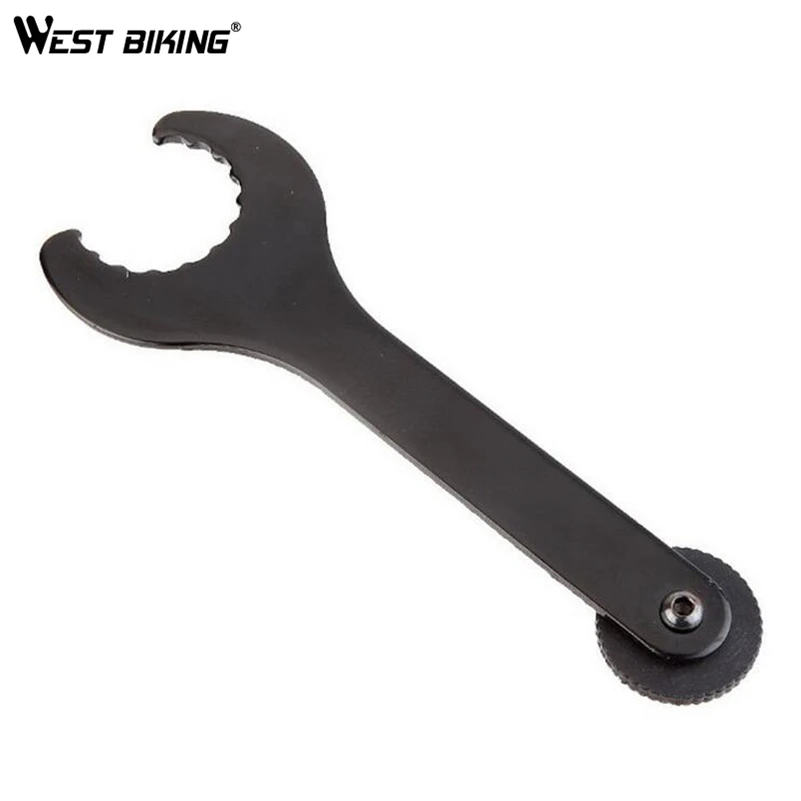 Best WEST BIKING 2 IN 1 Bicycle Bottom Bracket Install Spanner Wrench Crankset Repair Tool MTB Road Bike Crank Cover Removal Tools