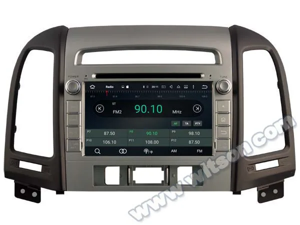 Clearance 7" Android 8.0 Oreo OS Car DVD Multimedia Navigation GPS Radio for Hyundai Santa Fe 2012 with External DAB+ Tuner Support 0