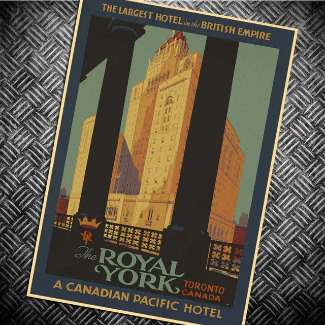 Canada Vancouver Wall Sticker Vintage Posters Motivational Retro Poster