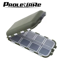 Proleurre армейский зеленый пластиковый ящик для рыболовных снастей чехол для хранения крючков открытый рыболовный Вертлюг инструмент для хранения приманки