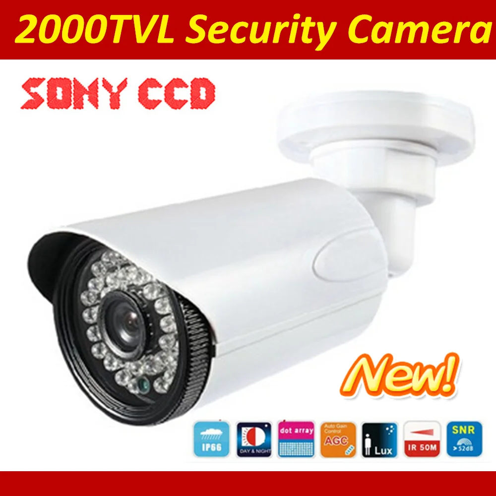 2000tvl пуля видеонаблюдения CCTV Камера помещении на открытом воздухе с ИК и высокой