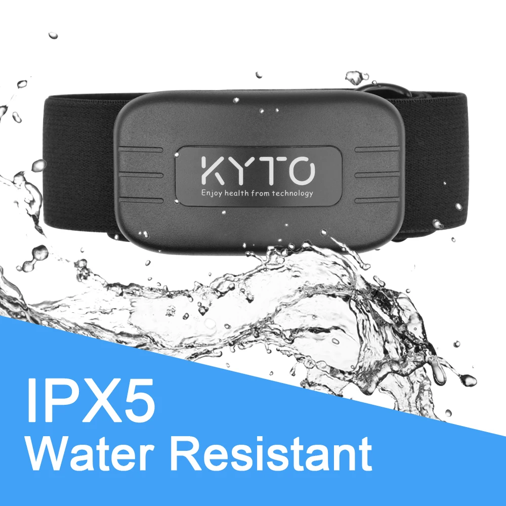 KYTO Heart Rate Monitor Chest Strap Bluetooth 4.0 Belt Fitness Smart Sensor Waterproof Equipment For Gym Outdoor Sports