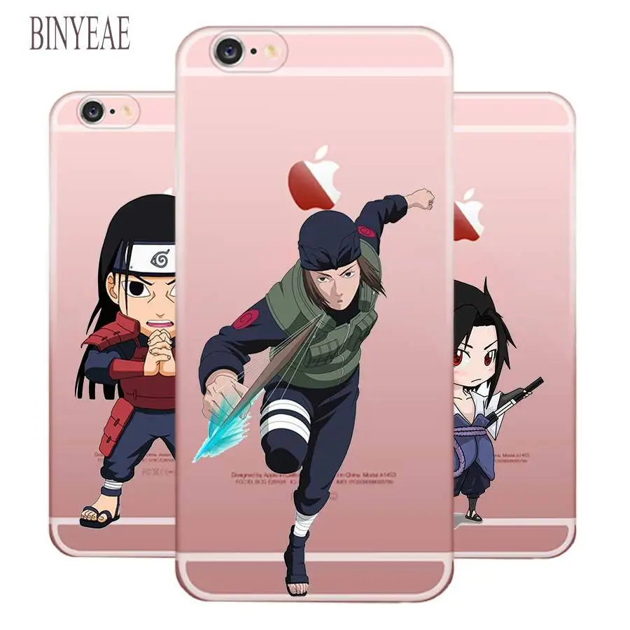 

BINYEAE Naruto Sasuke Series design Soft TPU Phone Cases for Apple iPhone 8 8Plus 8x SE 5s 6 6s 6 Plus 7 7Plus