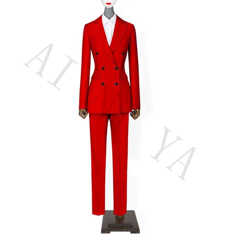 double breasted trouser suit ladies