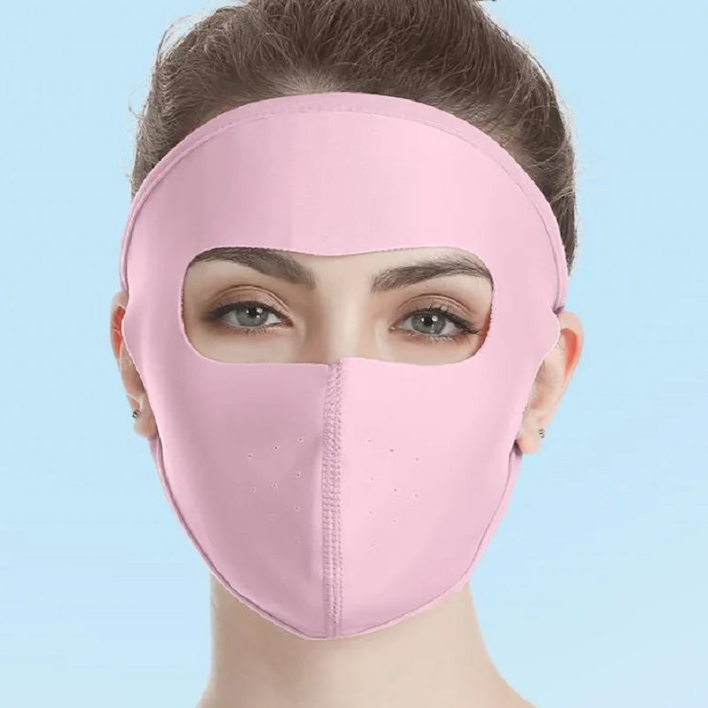 

1 Pcs Full-face Dust Mask Summer Preferred Sunscreen UPF 40+ Breathable UV Protection Unisex Ice Silk Cotton Riding Outdoors