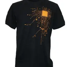 Футболка с компьютерным процессором и сердечком, Мужская футболка с персонажами из мультфильма «GEEK Nerd Freak Hacker», Мужская футболка «геймер», летняя футболка с коротким рукавом, европейский размер, S-XXXL