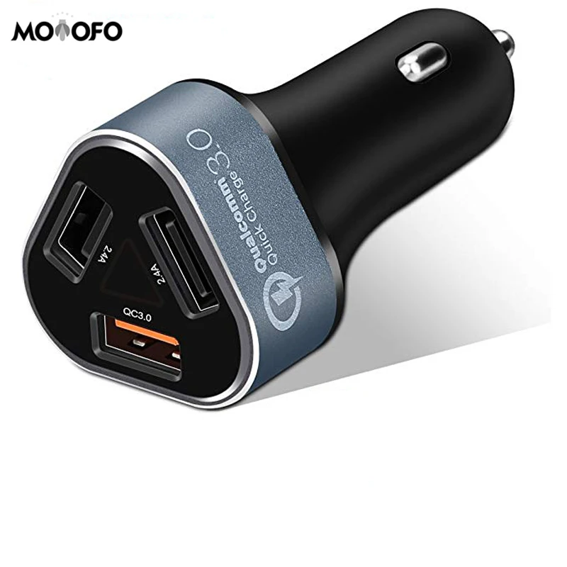 

42W 3-port USB Car Charger Adapter 18WQuick Charger3.0and 2 Port 12W / 2.4A Universal Car Charger for iPhone Android iPhone