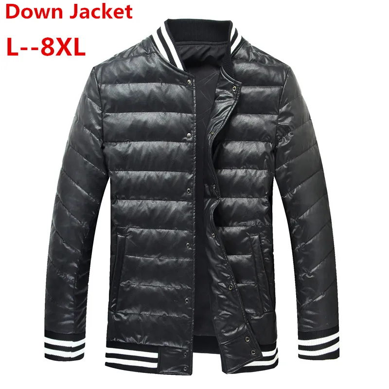 

10XL 8XL 6XL White Duck Down Men's Winter Jacket Ultralight Down Jacket Casual Outerwear Snow Warm Fur Collar Brand Coat Parkas