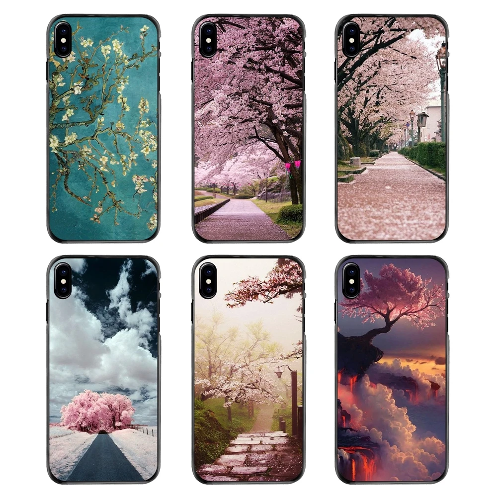 Flower Japan Anime sakura Cherry blossoms Pink Covers For Sony Xperia X XA XZ M2 M4 M5 C3 C4 C5 T3 E4 E5 Z Z1 Z2 Z3 Z5 Compact |