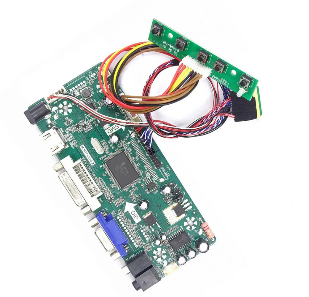 

M.NT68676 HDMI DVI VGA LED LCD Controller board Kit Driver for LP156WH4 LP156WH2 1366X768 Panel Screen Monitor