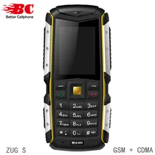 Оригинал MANN ZUG S Мобильный Телефон Пыле Противоударный Прочный Открытый Камера Bluetooth GSM Dual Sim-карта Дешевые Старший Сотовых Телефонов