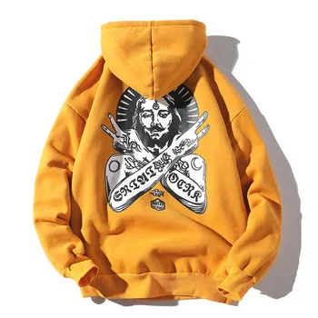

Painting Print Pullover Hoodies Mens 2020 Spring Autumn Men's Hip Hop Casual Pullover Sweatshirts Fashion Streetwear Male S-4XL