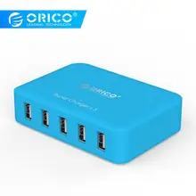 ORICO 5 портов 5 В/2,4 А 40 Вт usb настольное зарядное устройство Micro USB нагнетатель для телефона Pad универсальные телефоны