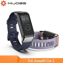 Mijobs силиконовый ремешок для Xiaomi Huami Amazfit Cor 2 смарт-браслет на запястье для Amazfit Cor 2 умный Браслет