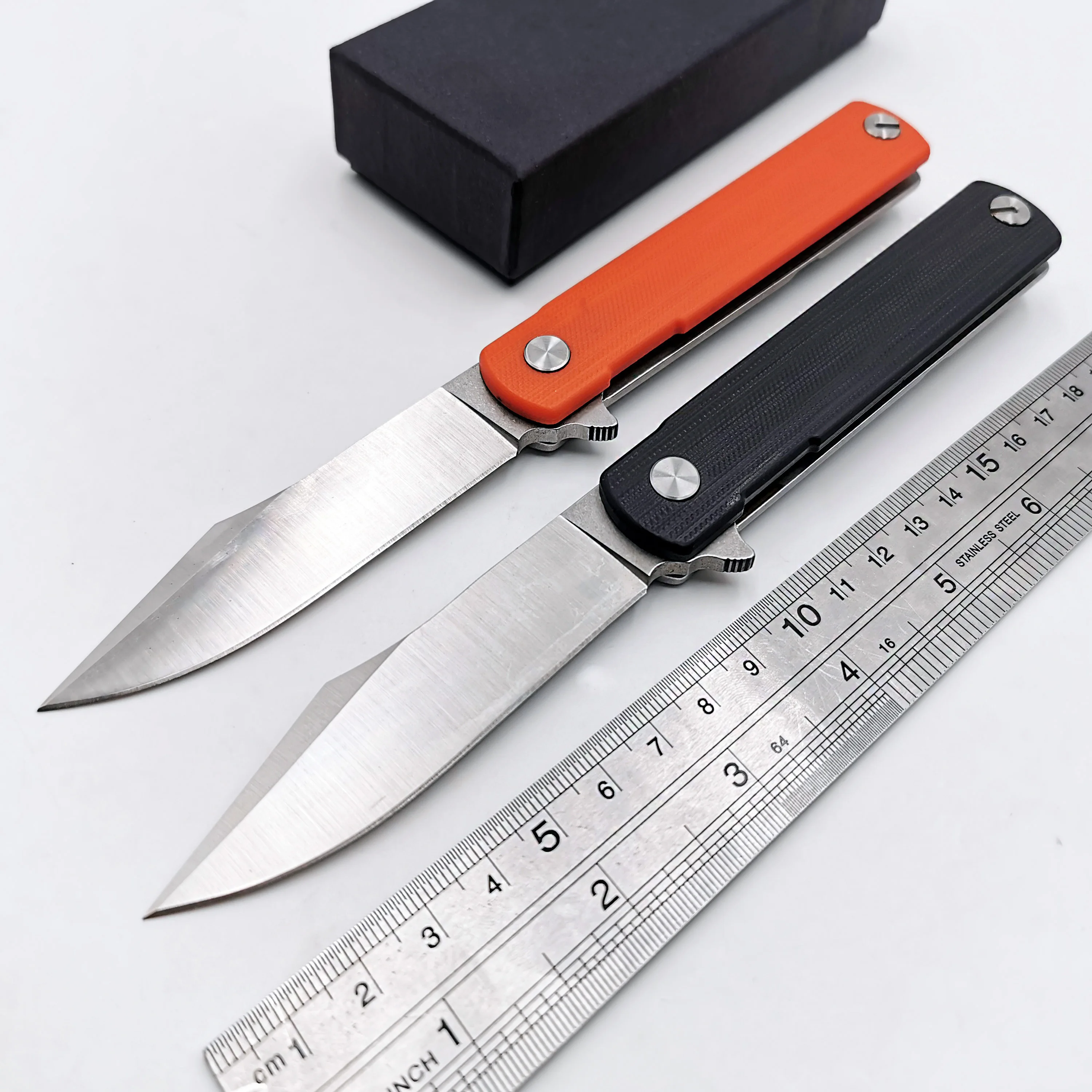 

Ball Bearing Folding Knife 9Cr18MoV Blade G10 Steel Handle Pocket Knives Outdoor Camping Survival Knives Hunting EDC Tool