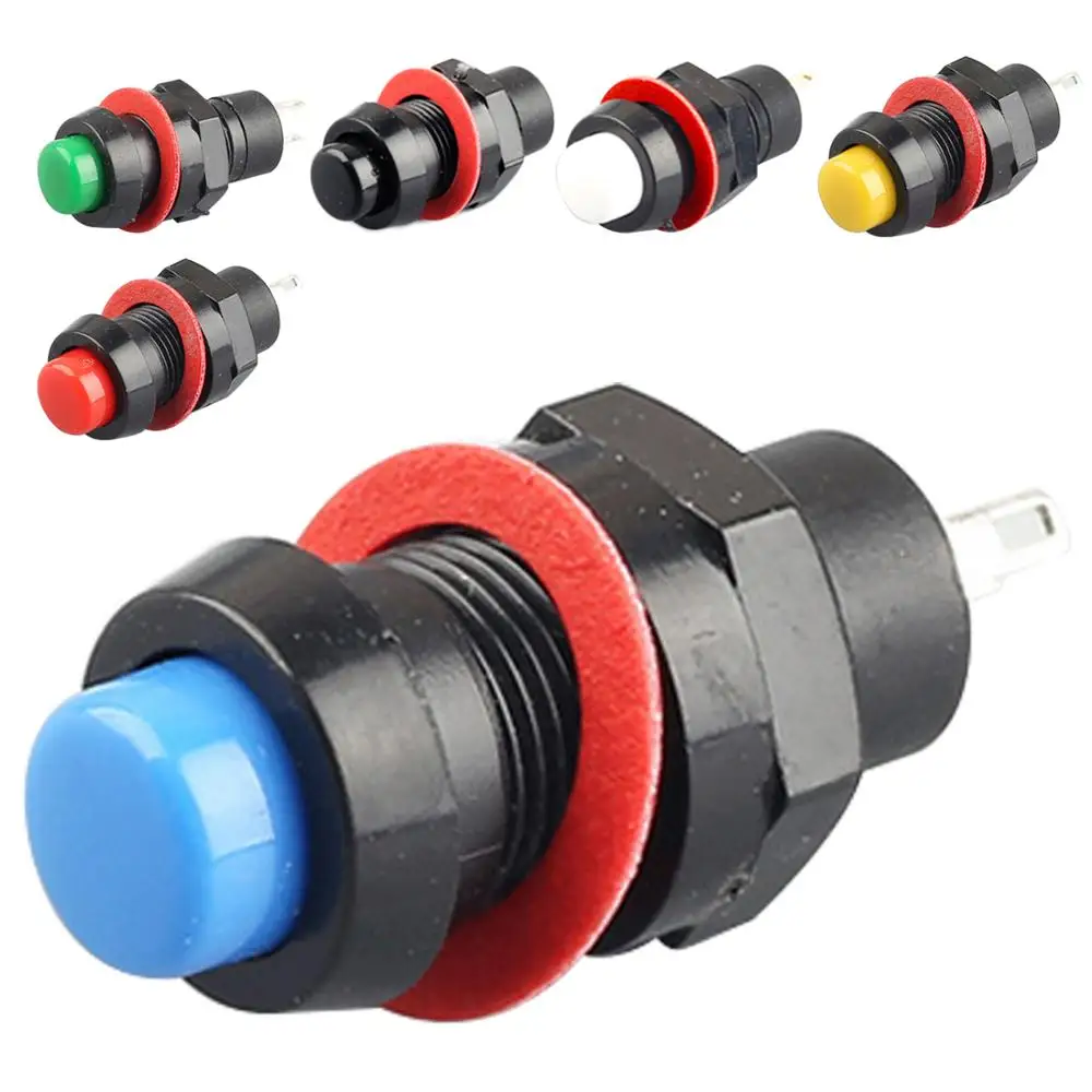 

New 5pcs self-reset Push Button Switch 10mm Self Return Momentary Push Button Switch