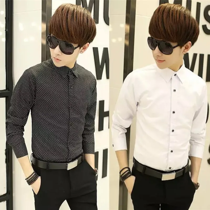 

Men's Shirts Fashion Brand Clothing Men Long Sleeve Shirt Burderry Camisas Hombre Vestir Casual Slim Fit Mens Chemise Homme Tops