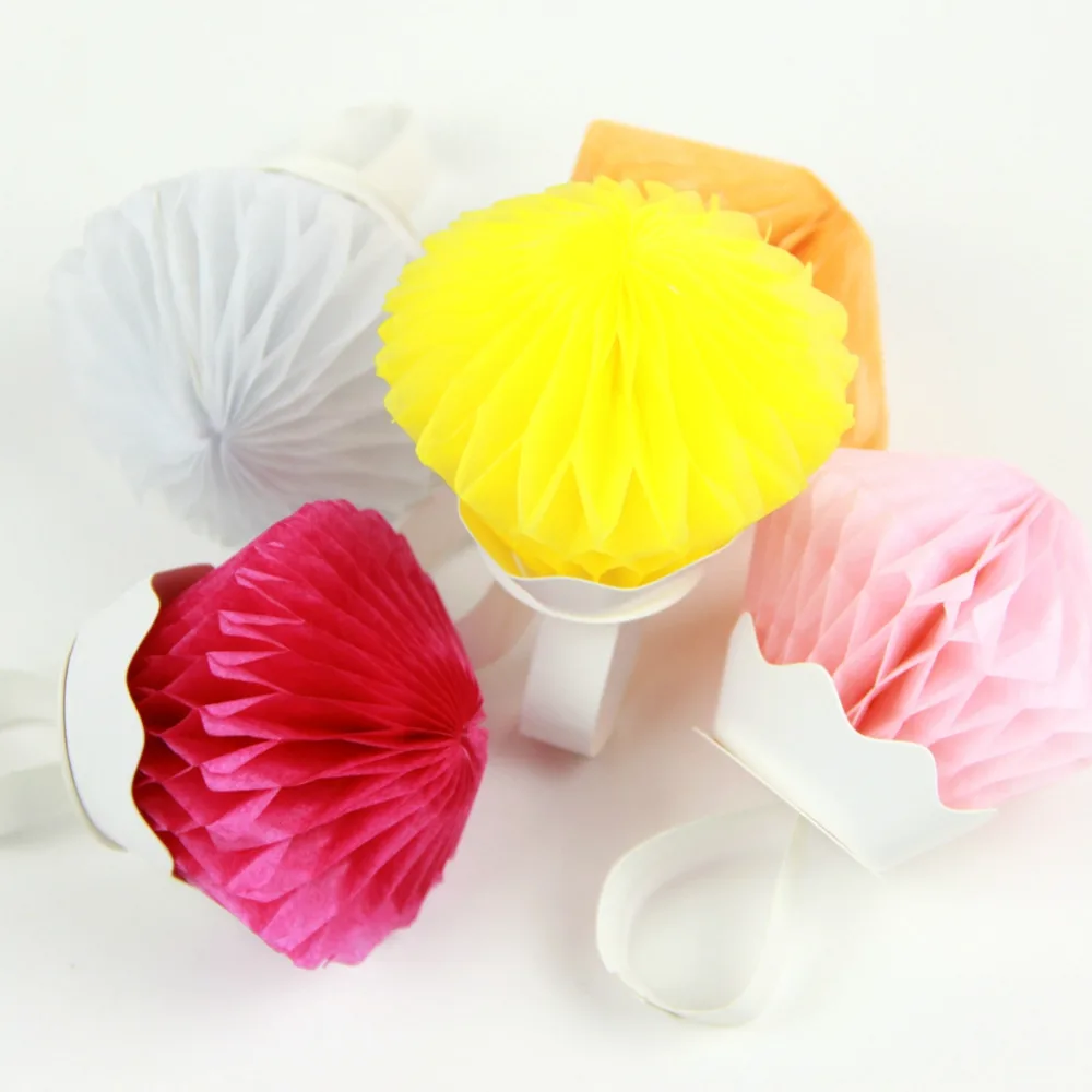 pack of 10 fun diy diamond honeycomb rings honeycomb tissue paper