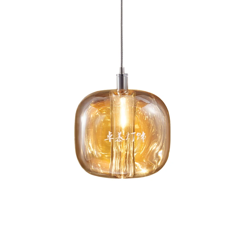 Современный подвесной светильник в скандинавском стиле со стеклянными шариками, Золотое кольцо, подвесной светильник для кухни, гостиной, ресторана, спальни - Цвет корпуса: see chart