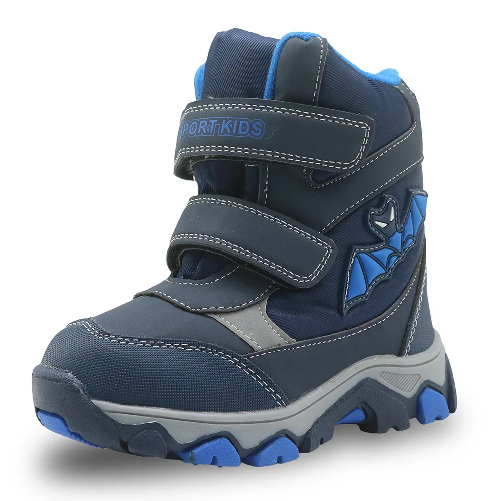 

2018 Boy Boots Leather Winter Boys Shoes Waterproof Snow Boots Mid-Calf Children's Shoes Pu Warm Plush Rubber Winter Boots 27-32