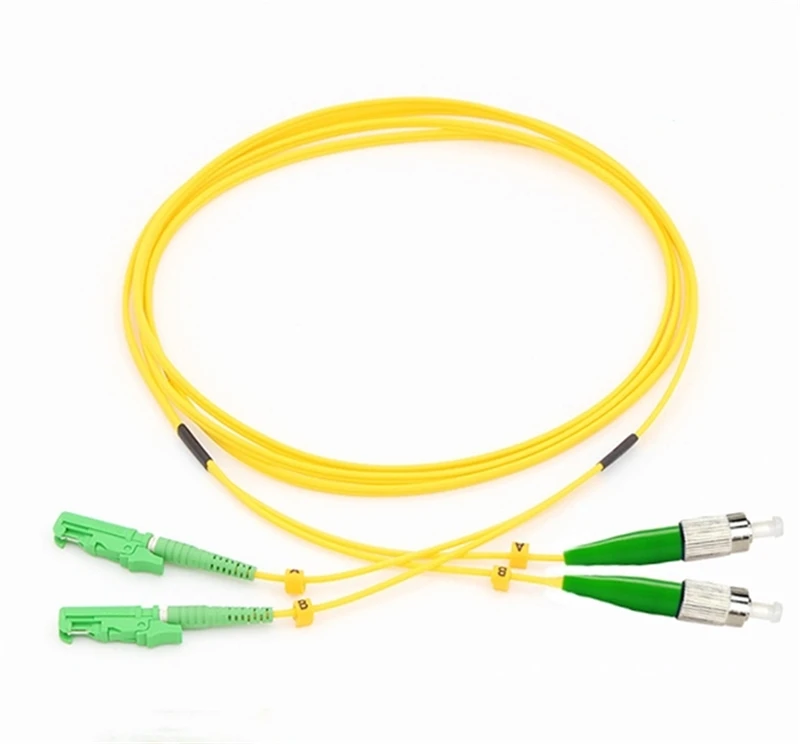 

10Meter 2.0mm Optical Fiber Jumper PVC Jacket SM DX E2000 / APC-FC / APC Fiber Optic Patch Cord