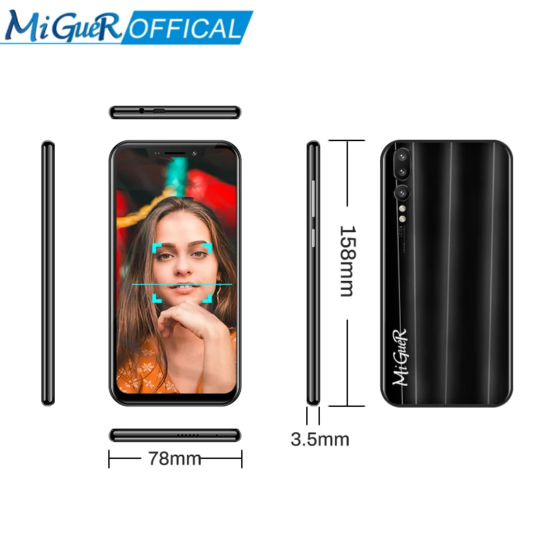 MiGueR M1 Pro 6 11 ''полный экран Android 0 1 ГБ ОЗУ 16 Гб ПЗУ четырехъядерный двойной карты
