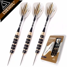 Steel-Tip Barrels Archer Darts--Black-Coating Professional CUESOUL Brass 20/23/26-grams