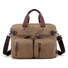 Brand Men Canvas Bag Leather Briefcase Travel Suitcase Messenger Shoulder Tote Back Handbag Large Casual Business Laptop Pocket Brand Men Canvas Bag Leather Briefcase Travel Suitcase Messenger Shoulder Tote Back Handbag Large Casual Business Laptop Pocket