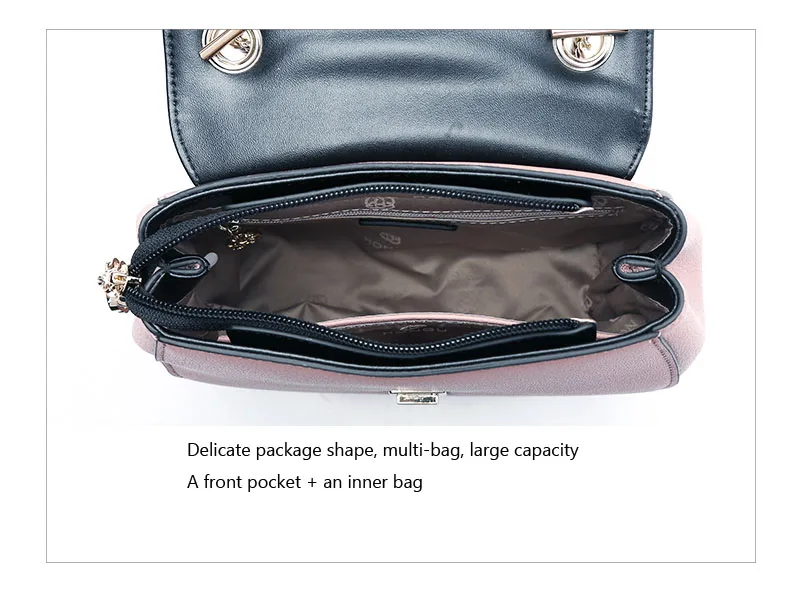 Famous Brands Design Ladies Bag Cowhide Genuine Leather Women Handbag Female Shoulder Bags Wallets Casual Tote Girls Versatile Bag  2017_11