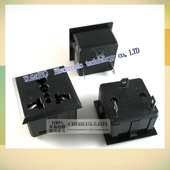 

New AC outlet SS-801 chassis embedded with tee holes square socket household applisFree shipping