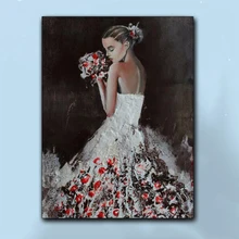 Полностью круглое сверло 5D DIY Алмазная картина фото на заказ "свадебное платье девушка" вышивка крестиком фотопортрет 3D домашний декор