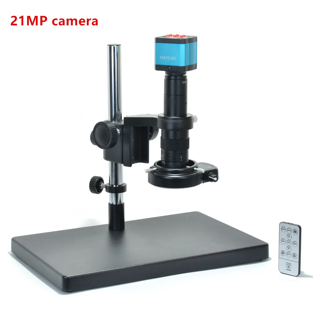 21MP 1080P 60FPS 2K HDMI USB Digitale Industriële Video Microscoop Camera Set 180X C-MOUNT Zoom Lens Voor Telefoon PCB Solderen DIY