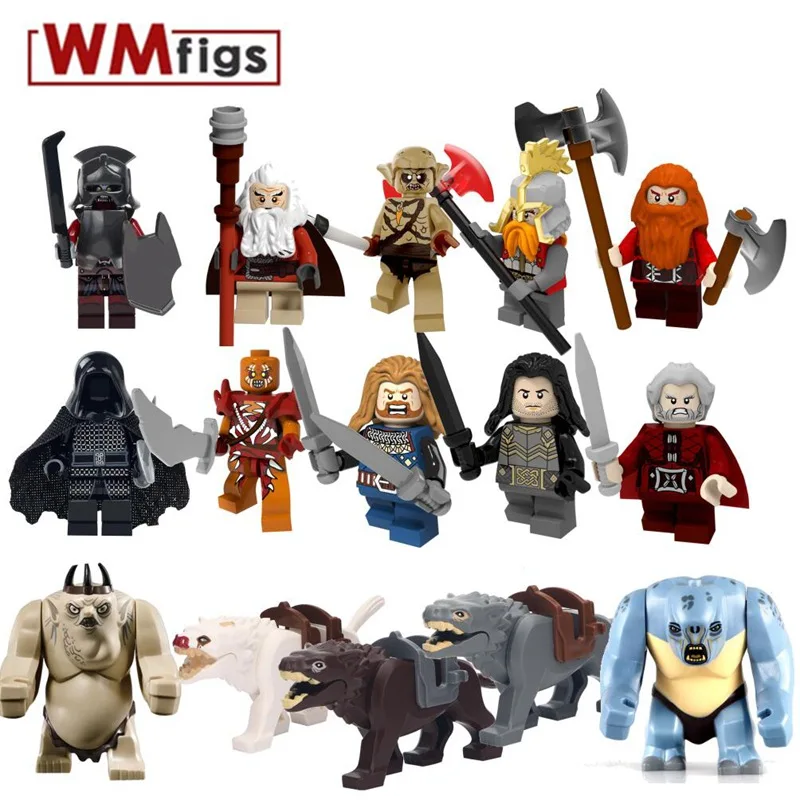 

The Lord of the Rings Legoingly Orc Fili Ironfoot Dain Goblin Uruk-hai Action Figure Brick Building Block Toys for Children Gift