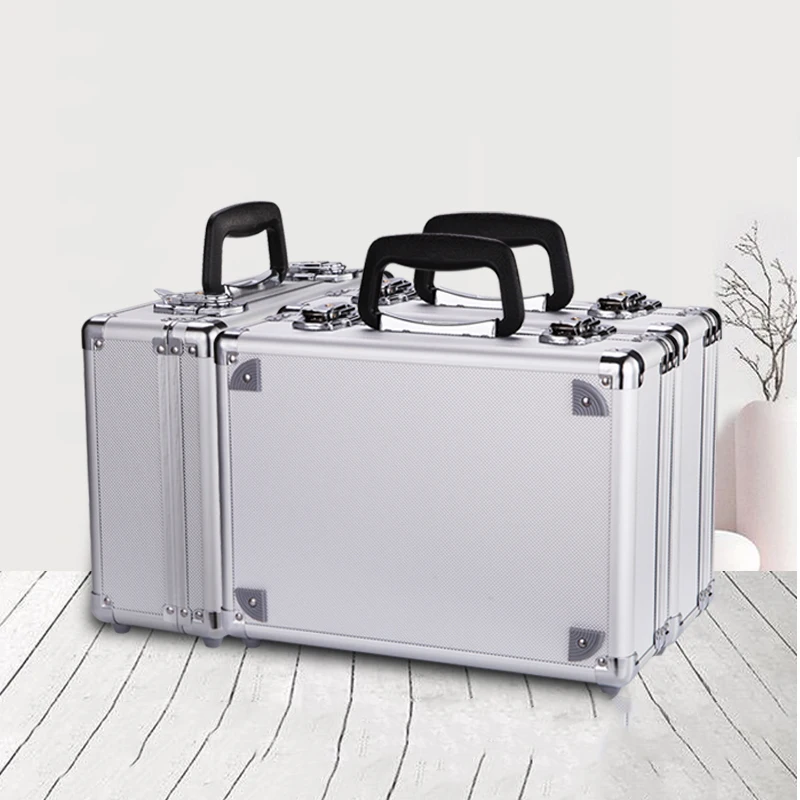 

Portable Toolbox Tool Case Aluminium Alloy Tool Box Home Storage Box Suitcase Travel Luggage Storage With Sponge