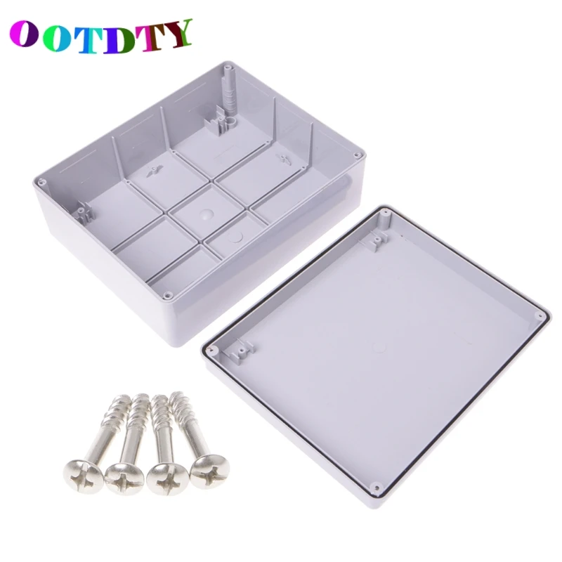 

OOTDTY 240x190x90mm ABS Enclosure Junction Box Adaptable IP55 Waterproof Weatherproof