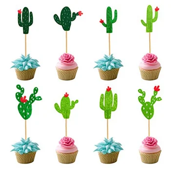 

Cactus Cupcake Toppers Cacti Fiesta West Llama Theme Bachelorette Baby Graduation Summer Birthday Party Taco Party Taco Decor