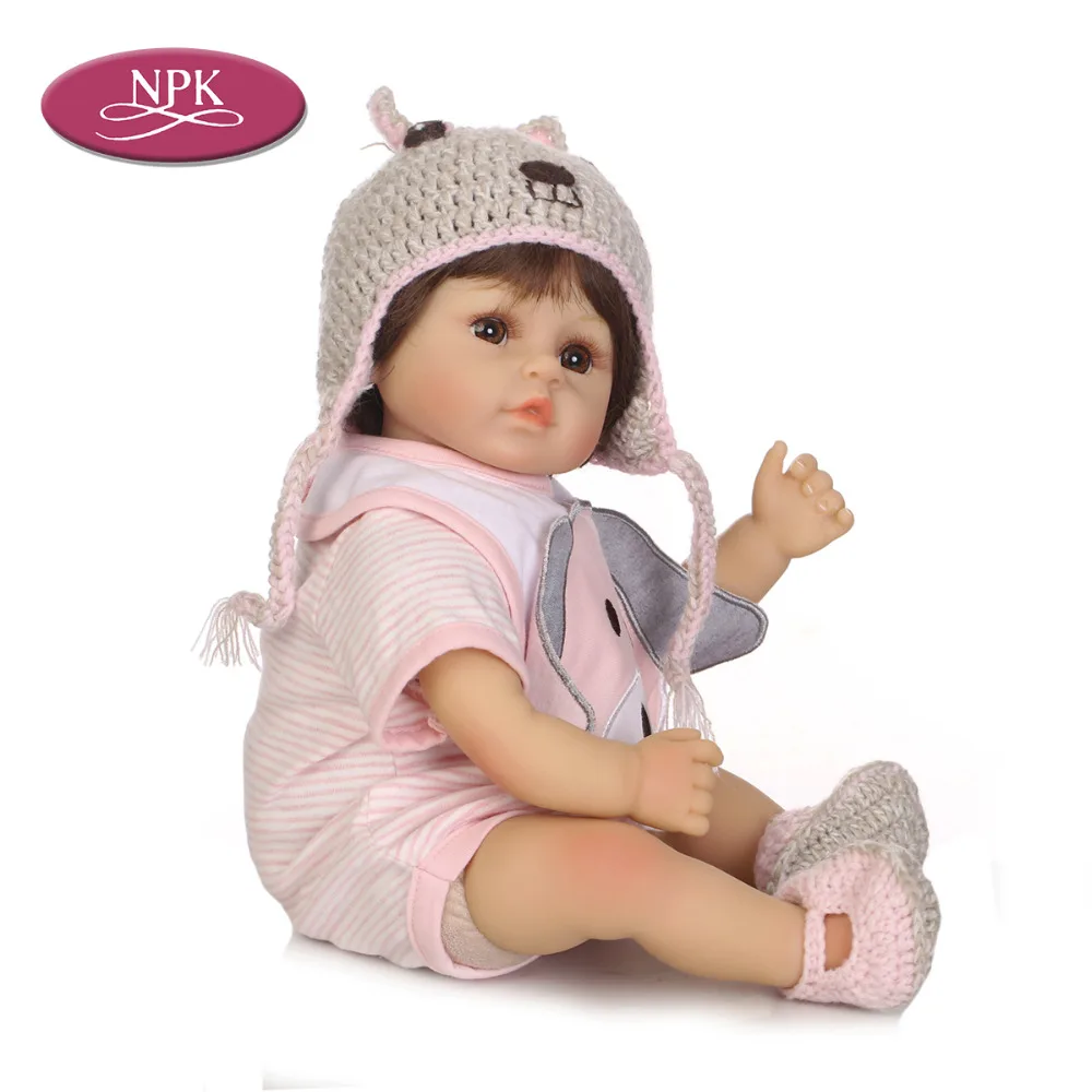 NPK 45CM Soft Silicone Reborn Baby Dolls 18 inch Real Touch Lifelike Babies Girl Dolls Bebe Reborn Bonecas Menina For Girls Kids (4)