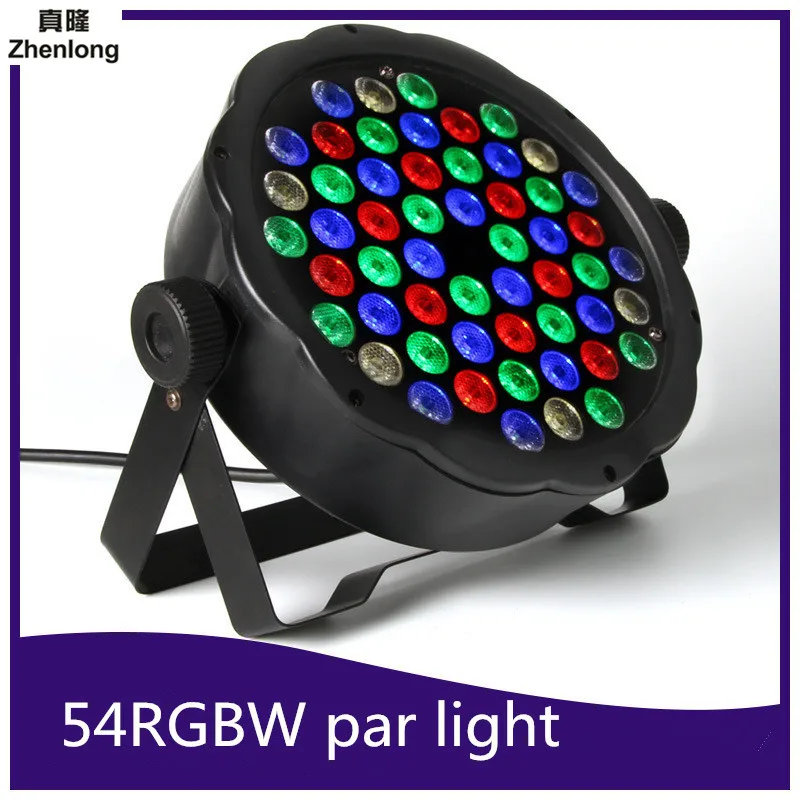 

AC85-265V 50Hz-60Hz EU/US Plug 54 RGBW LED Par Light 8CH LED Par Stage Lighting DJ Disco DMX Euipment Wedding Stage Par Light