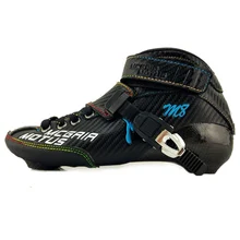 Профессиональный марафон уличная дорога роликовые коньки обувь для взрослых детей черный желтый красный Размер 27 28 29 41 42 43 44