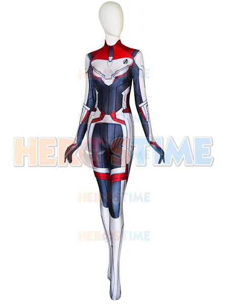 2019 Avengers Endgame Quantum Realm Cosplay Costume Spandex 3D Print Avengers Cosplay Zentai Suit for Halloween Party Woman Kids