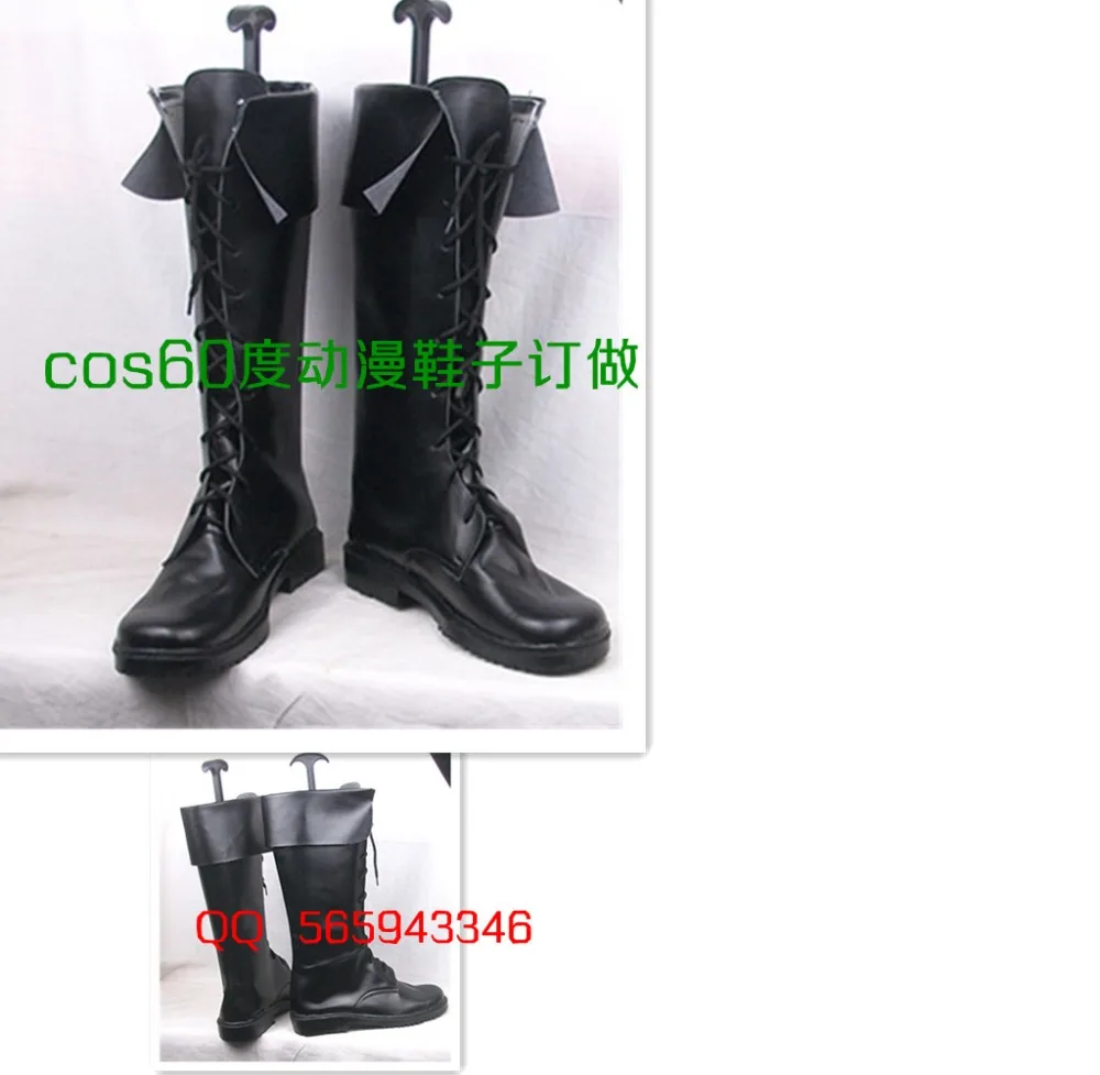 Uta No Prince-Sama Tokiya Ichinose Black Cosplay Boots Shoes S008
