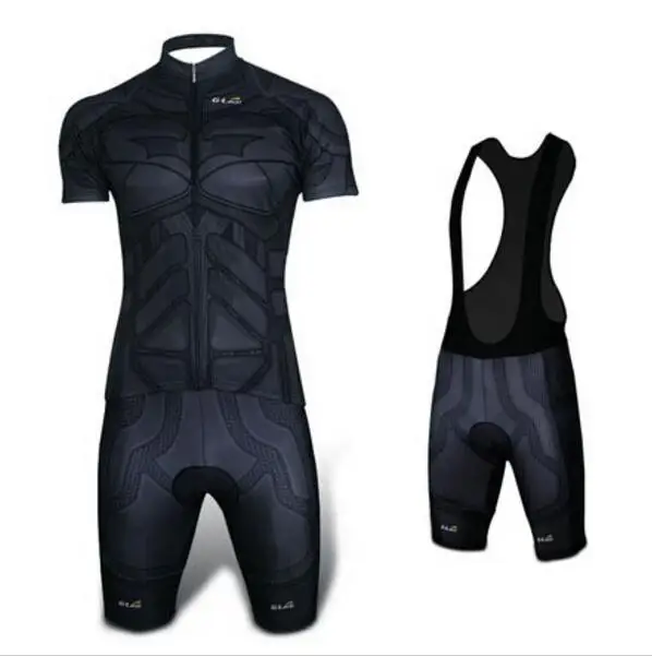 

Batman Cycling Jerse Short Set Sleeve Bike Bicycle Clothings Super Hero Bicycle Equipment EMONDER Cycling sets cycling bib short
