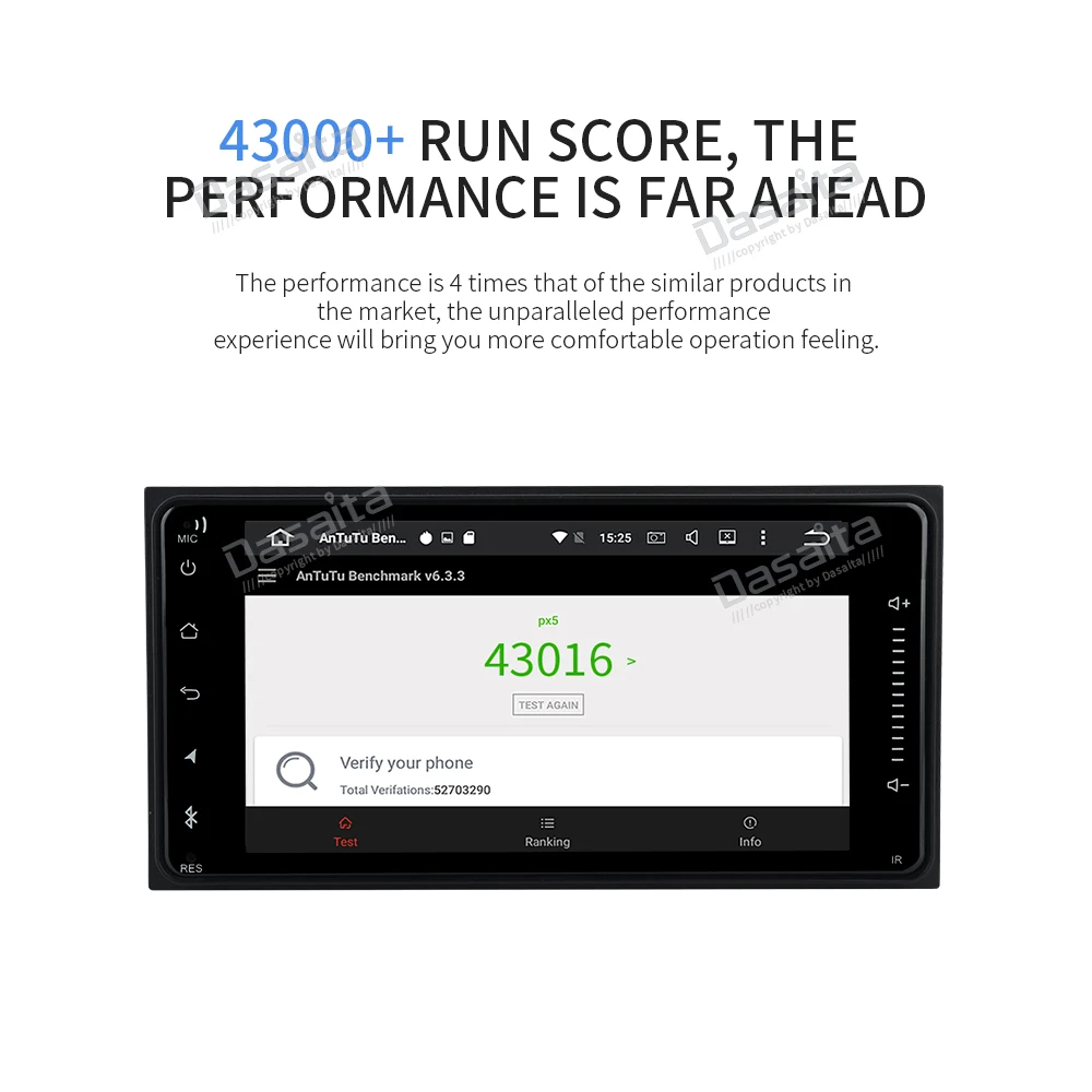 Dasaita " Android 9,0 Автомобильный gps радио плеер для Toyota Corolla Camry Prado RAV4 Hilux с восьмиядерным 4 Гб+ 32 ГБ авто мультимедиа