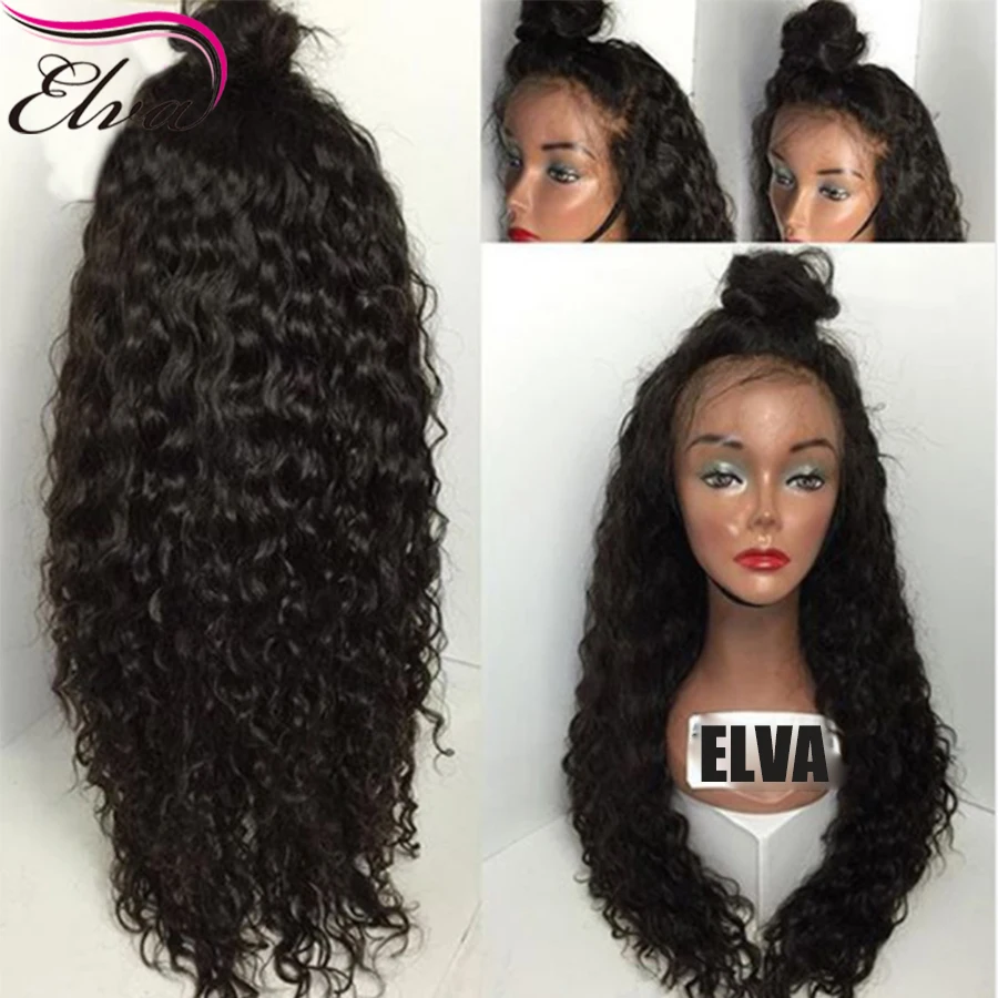 

7A Glueless Full Lace Human Hair Wigs For Black Women Curly Brazilian Virgin Hair Wigs Lace Front Human Hair Wigs With Baby Hair