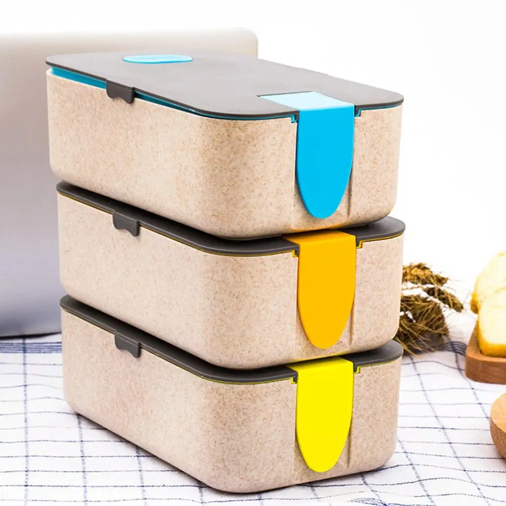 Творческий Bento Box со съемной Телефон Стенд Hasp офис школы микроволновая печь
