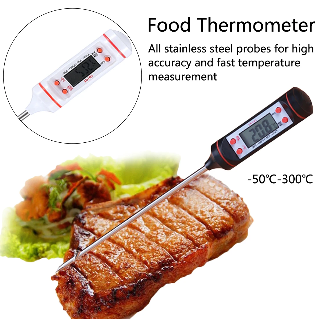 Digital Kitchen Thermometer For BBQ Electronic Cooking Food Probe Meat