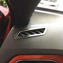 JY 2 шт из нержавеющей стали A/C кондиционер Вентиляционное украшение украсить обложку аксессуары для VOLKSWAGEN T-ROC