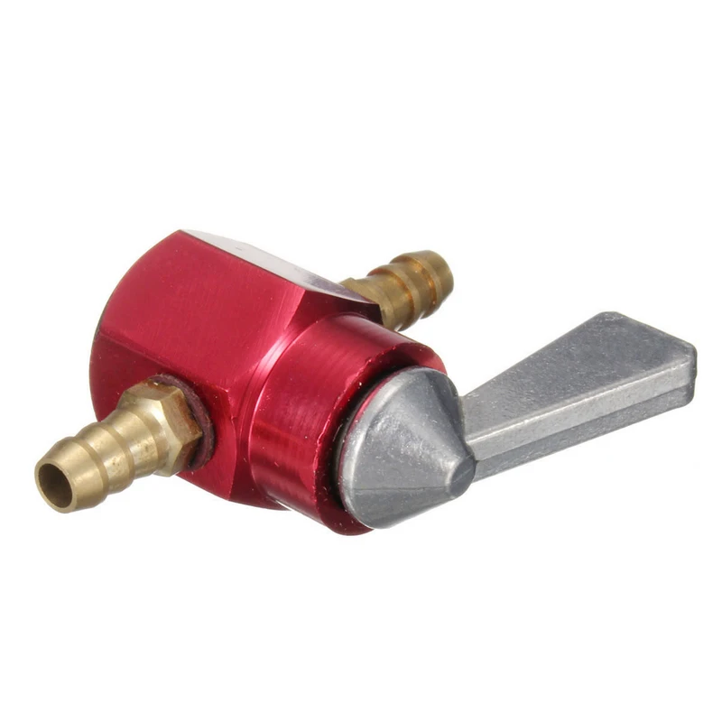 Universal 6mm Red In-Line Petrol On-Off Petrol Fuel Tap Petcock Valve Scooter ATV Motorcycle Accessories Mayitr